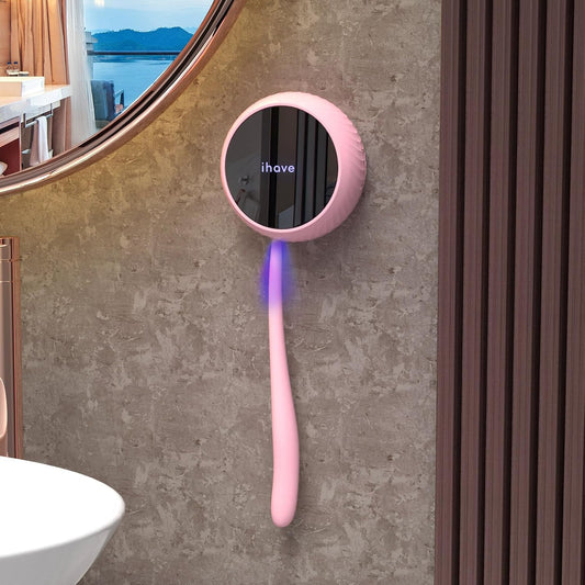 Toothbrush Sanitizer Wall Mount, Portable UV Toothbrush Holder Travel