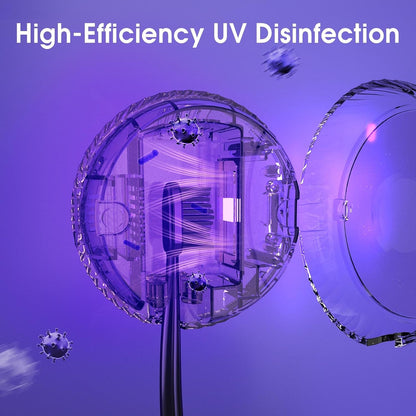 Toothbrush Sanitizer Wall Mount, Portable UV Toothbrush Holder Travel