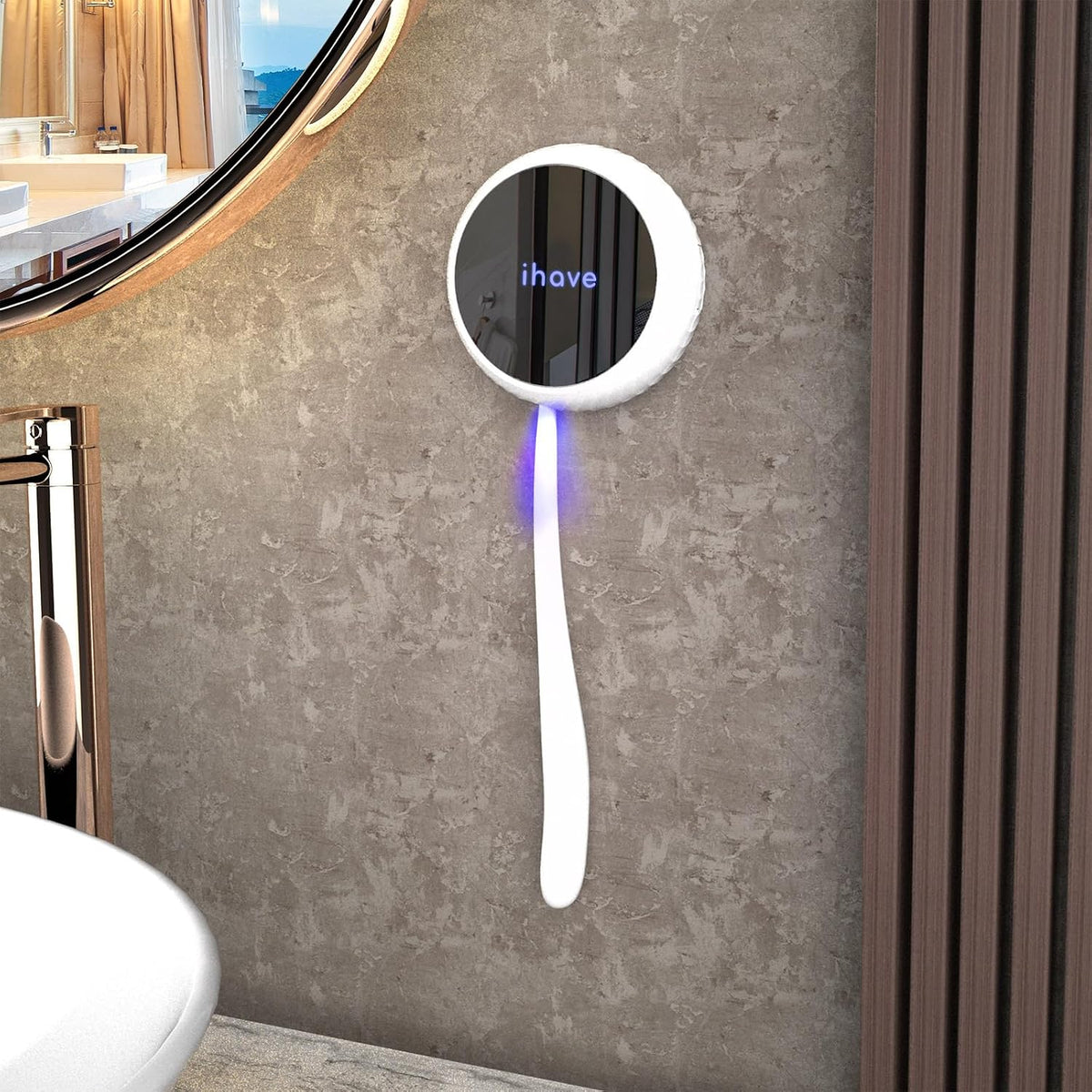 Toothbrush Sanitizer Wall Mount, Portable UV Toothbrush Holder Travel