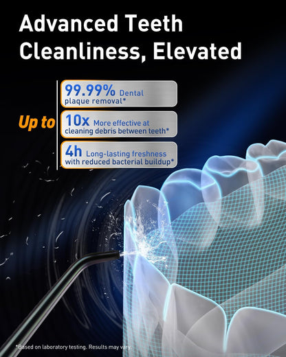 LP221 Cordless Water Flossers for Teeth W/Uvc Light & OLED Display