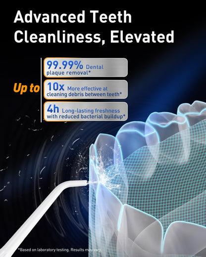 LP221 Cordless Water Flossers for Teeth W/Uvc Light & OLED Display